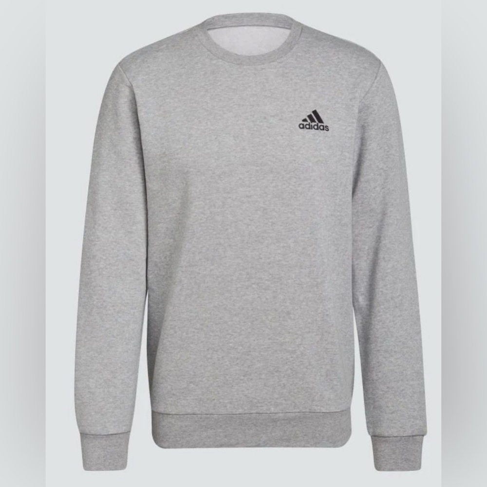 Adidasmedium Gray Heather Essentials Crewneck Cla… - image 2